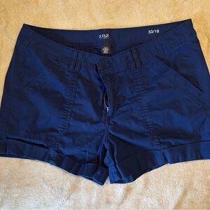 a.n.a Deep Blue Women's Cargo Shorts